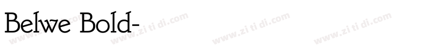 Belwe Bold字体转换